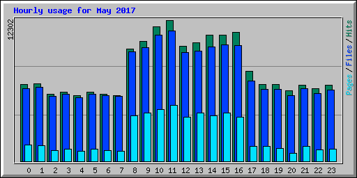 Hourly usage for May 2017